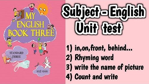 @standard-3rd@subject English@unit test