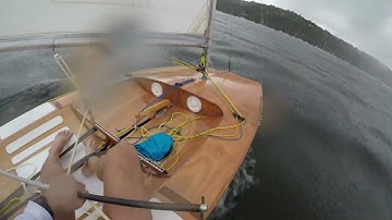 Scow Moth, 1970 Imperium design “Matchstix”. First sail after restoration