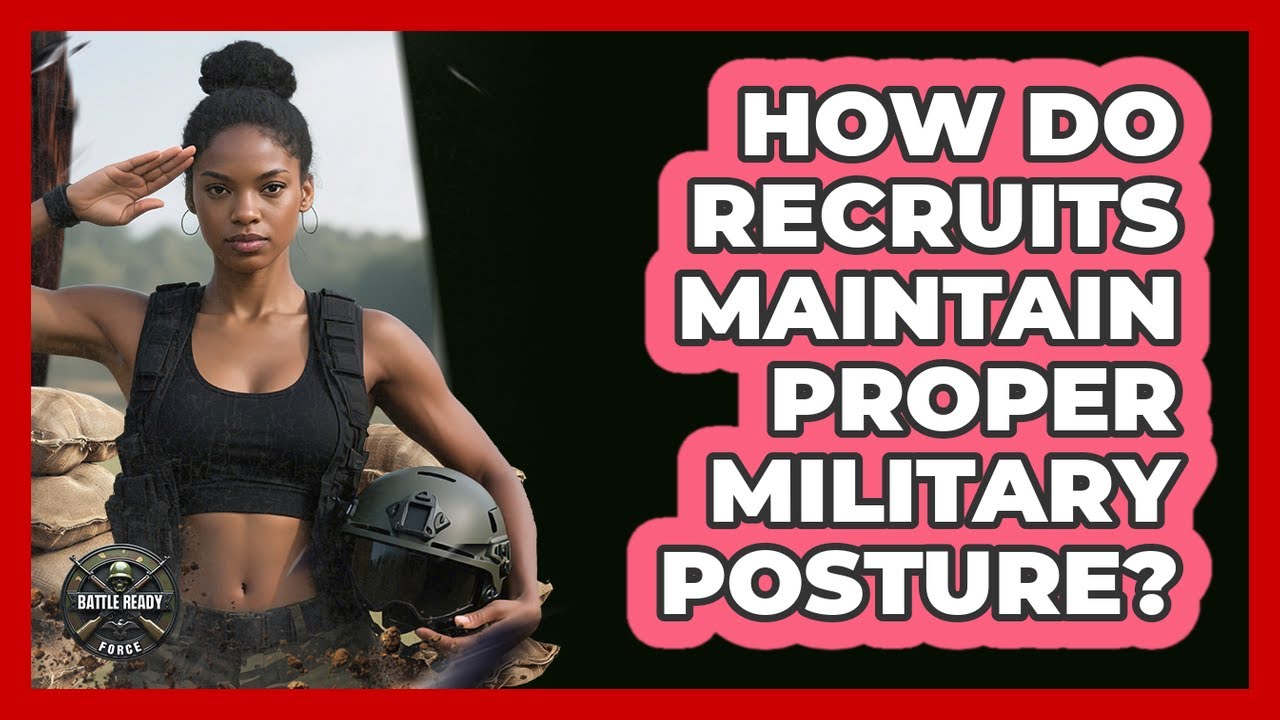 How Do Recruits Maintain Proper Military Posture?