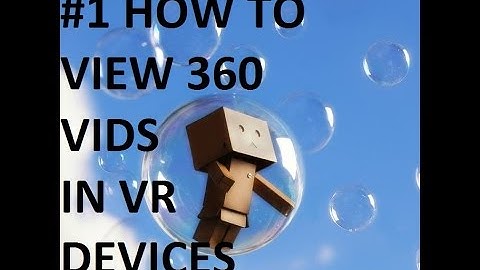 Tutorial 1 Learn How to watch 360 videos in Virtual Reality devices  Stitching 360vr and camera