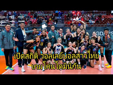 วอลเลย์บอลสาวไทย กับสถิติการทำแต้มในนัดโค่น โดมินิกัน