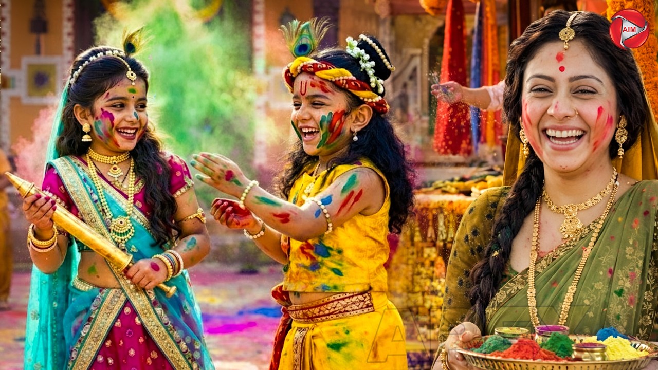 जब कृष्णा ने खेली राधा संग अपनी पहली होली | यशोमती मईया के नंदलाला | Shree Krishan leela