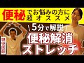 【便秘解消!】専門医が教える・5分でわかる超簡単・便秘解消ストレッチ!【医師・監修】