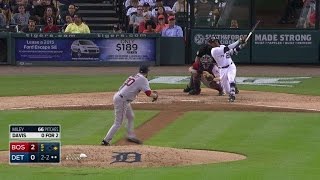 BOS@DET: Davis belts a game-tying two-run shot