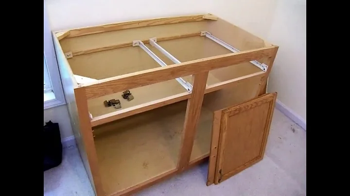 Building an N scale layout 04- Installing base cabinets