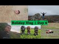 Holiday Vlog | Day 4 | Buried Under Sand, Remote Control Car, Opposite Walk, Bees Nest + More Beach!