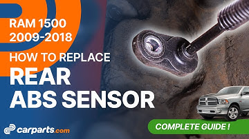 How to replace the Rear ABS Sensor 2009-2018 Dodge RAM 1500 🚗