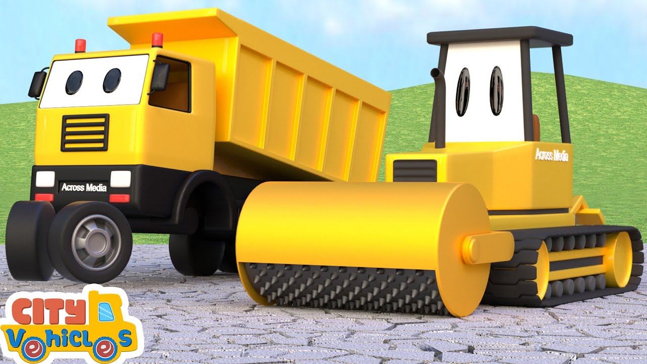 Construction Vehicles Build a Farm Warehouse 🚜🔥Fireworks Safety Story-Crane Truck for Kids.