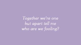 Video thumbnail of "Who Are We Fooling - Brooke Fraser feat. Aqualung (lyrics)"