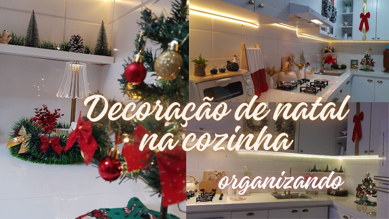 DECORAÇÃO De Natal na cozinha + organização