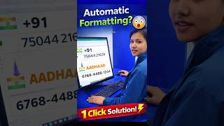 Auto Formatting Every Excel User Must know this💡👆 #excel #education #exceltips