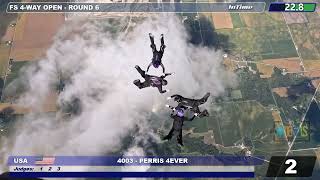 Perris 4ever - 4-way Op Formation Skydiving -2024 USPA National Skydiving Championships
