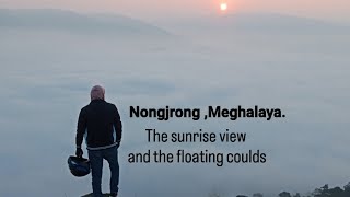 Heaven on earth. Nongjrong, Meghalaya. Sunrise over the Floating clouds.