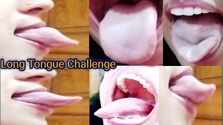 Long Tongue Challenge || Long Tongue || 👅 #challengevideo