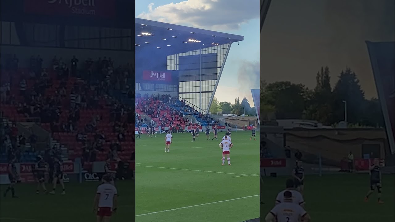 Sale Sharks AMAZING Walkout At The AJ Bell Stadium - With Fireworks!