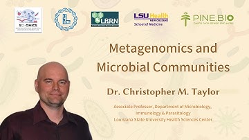 Metagenomics and Microbial Communities - Dr. Christopher M. Taylor, LSU/ LBRNHSC - New Orleans
