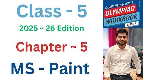 ICSO |  Class - 5 | ICSO ~ 2025- 26 Edition | C- 5 | MS  ~ Paint | By - Sudhir Sir