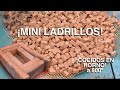 ¿Cómo hacer MINI LADRILLOS de barro en horno?/¿How to make MINI BRICKS? BRICKLAYING / SCALA