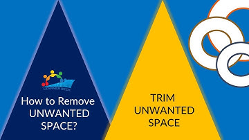 Remove Unwanted Spaces In Excel