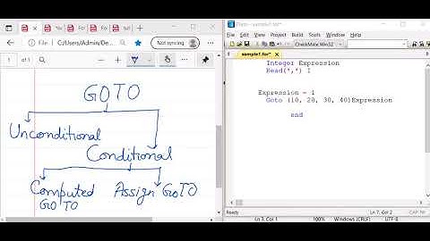 Lecture 7- Computed GOTO in Fortran  with notes - hindi