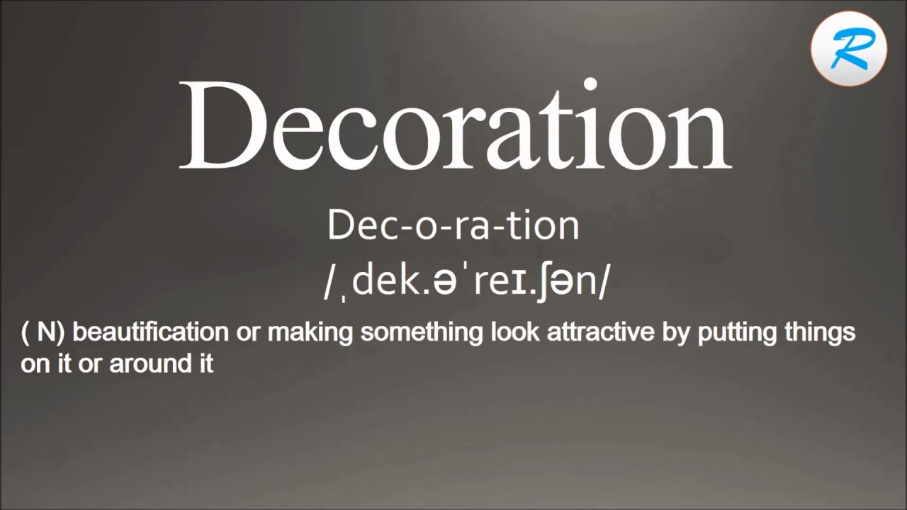 How to pronounce Decoration YouTube