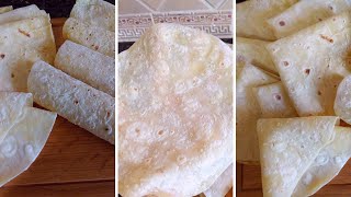 خبز الشاورما او طاكوس بدون خميرة و بالطريقة الناجحة وصفة اكتر من رائعة