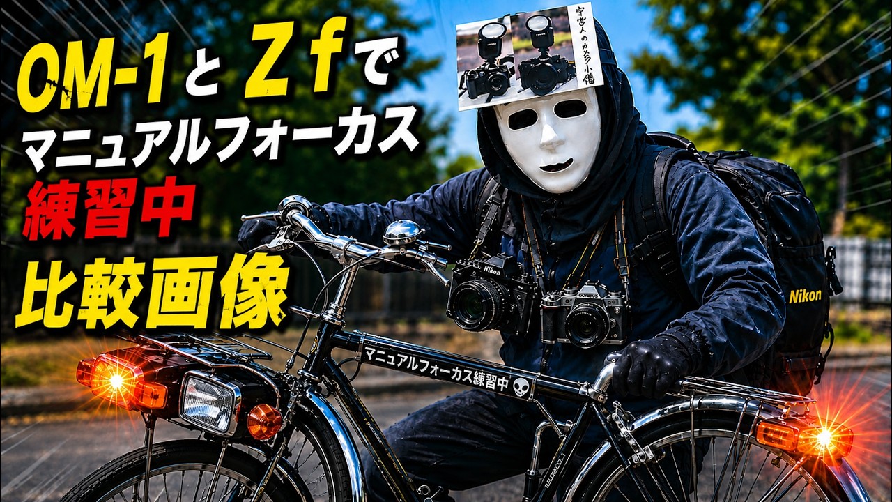 OM-1 と Z f でマニュアルフォーカス練習中の比較画像 NO624 - YouTube