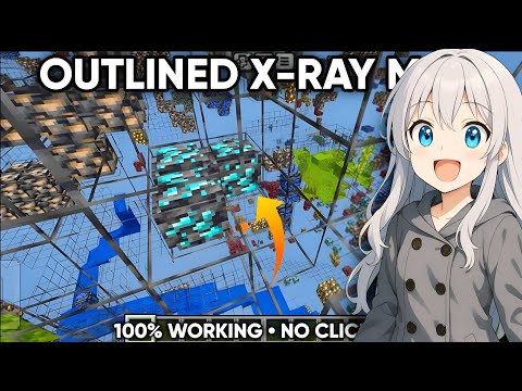 OUTLINED X-RAY PACK FOR MCPE 1.21+ [WORK IN SERVERS] 🔥