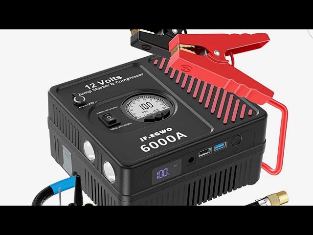 12V 2500A 74Wh Lokithor Jump Starter / Car Washer / Power Bank / Led Light  / Air Inflator 5 IN 1 - Gens Ace