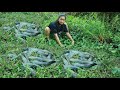 Amazing Best Hand Fishing! So Good Cute Girl Catching Fishing In Deep Mud