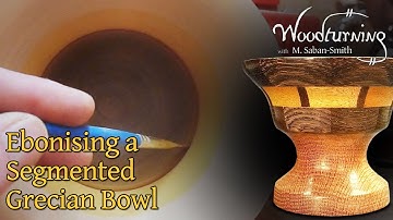 #51 Woodturning, Colouring and Ebonising a Segmented Vessel