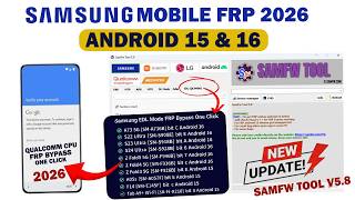 Samsung Android 15 & 16 FRP Bypass One Click | Qualcomm EDL Mode | SamFw Tool 5.8 Samsung Android 15 & 16 FRP Bypass One Click | Qualcomm EDL Mode | SamFw Tool 5.8