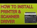 Printer  scanner driver installation  how to install printer driver  konica minolta bizhub