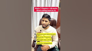 Blind ranking Maths chapters || IIT Motivation | JEE 2026 | JEE 2027 #iit #jee #shorts