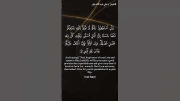 سورة هود الآية 3 الشيخ علي جابر رحمه الله
