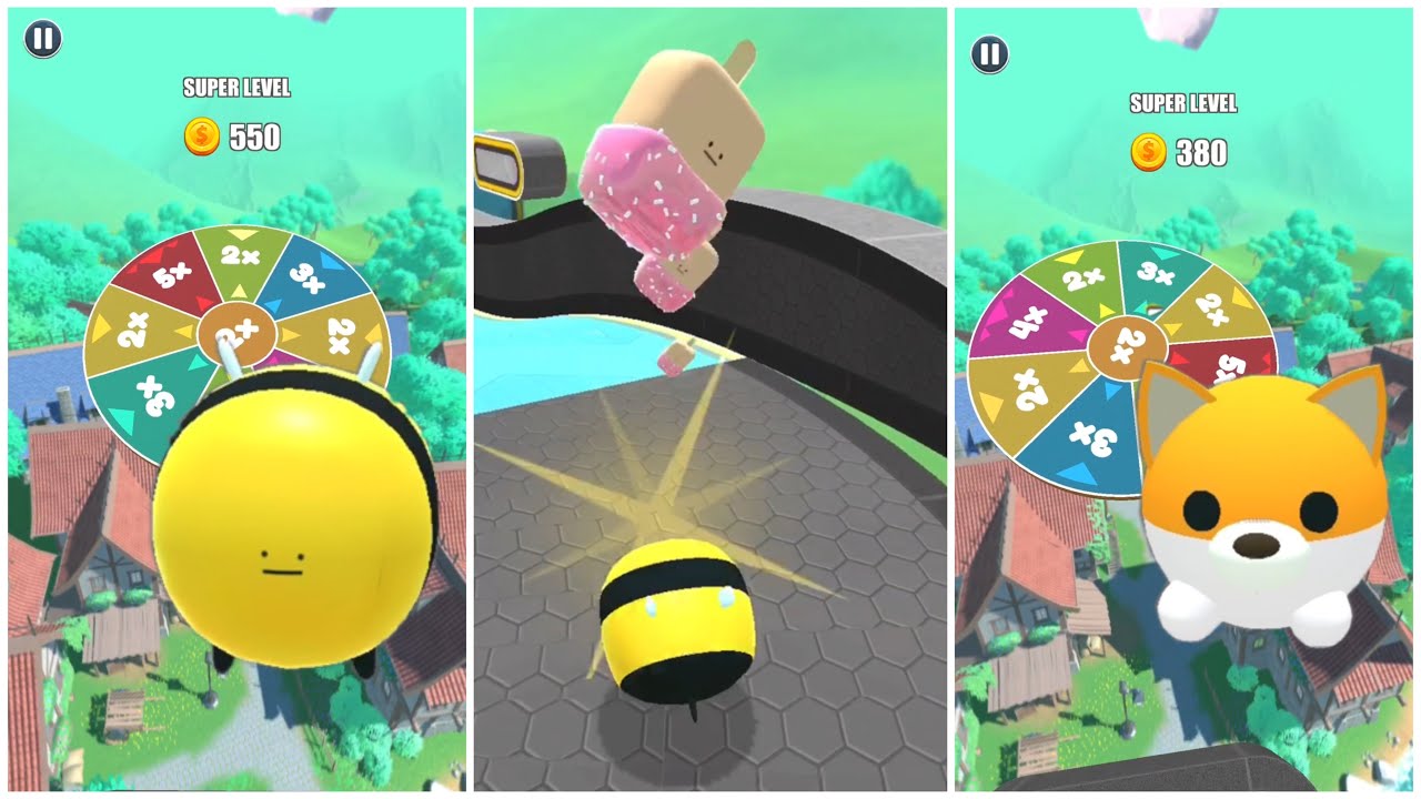 Fantastic time gameplay with playing spin wheel ( epic levels ) - rolling ball sky escape game