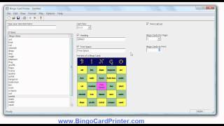 Bingo Card Creator - Create bingo cars for education, ESL and teaching