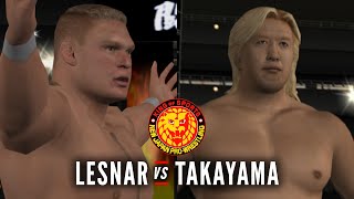 Brock Lesnar vs Yoshihiro Takayama | Wrestle Kingdom | BossG Gaming