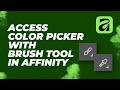 Affinity 3 Pro Trick: Use the Brush Tool to Pick Colors in Affinity 3