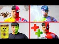 Transforming into superheroes  greenhero vs