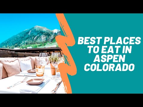 Video: Beste Aspen-restaurants En Uitzicht Op Herfstbladeren In Colorado