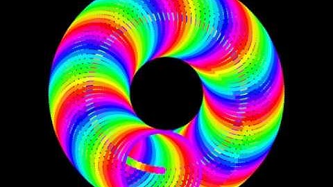 openFrameworks test.  drawing circles with colour!