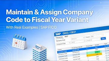 SAP S4 HANA FICO | Class 15 |Maintain and Assign Company Code to a Fiscal Year Variant with examples