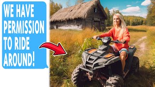 Karen Drives Her ATV Through My Fields Daily Screams 'Trespassing' When I Follow On My Own Property!