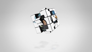 After Effects project - Rubiks Cube Logo Reveal