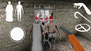 Playing AS Granny And Grandpa Un Granny 3 | Santa Granny new mode menu apk hack  screenshot 4