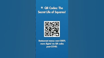 QR Codes: The Secret Life of Squares! #facts #qr