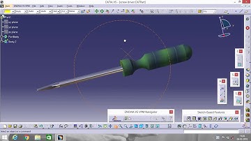 CATIA V5 SCREWDRIVER DESIGN TUTORIAL FOR BEGINNERS
