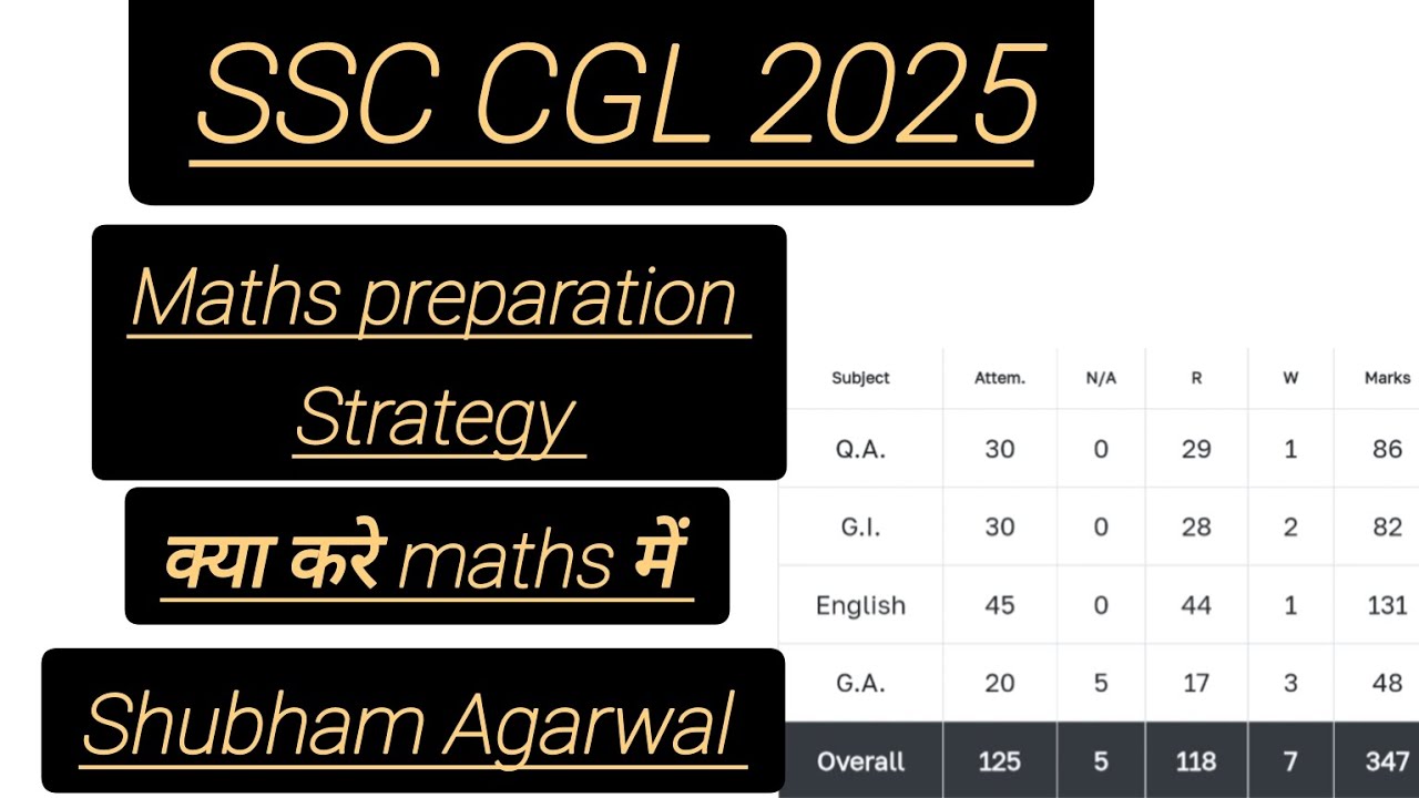 maths strategy 📚 Mission SSC CGL 2025 part 1 #maths #ssccgl #railway # ...