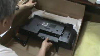 24型 液晶テレビ　開封　組み立て